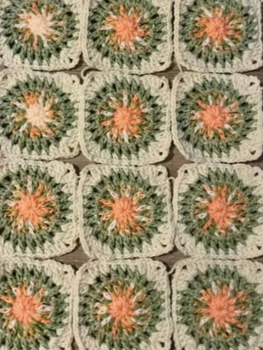 20 Handmade Starburst Squares - Orange Blossom DIY Fashion & Home